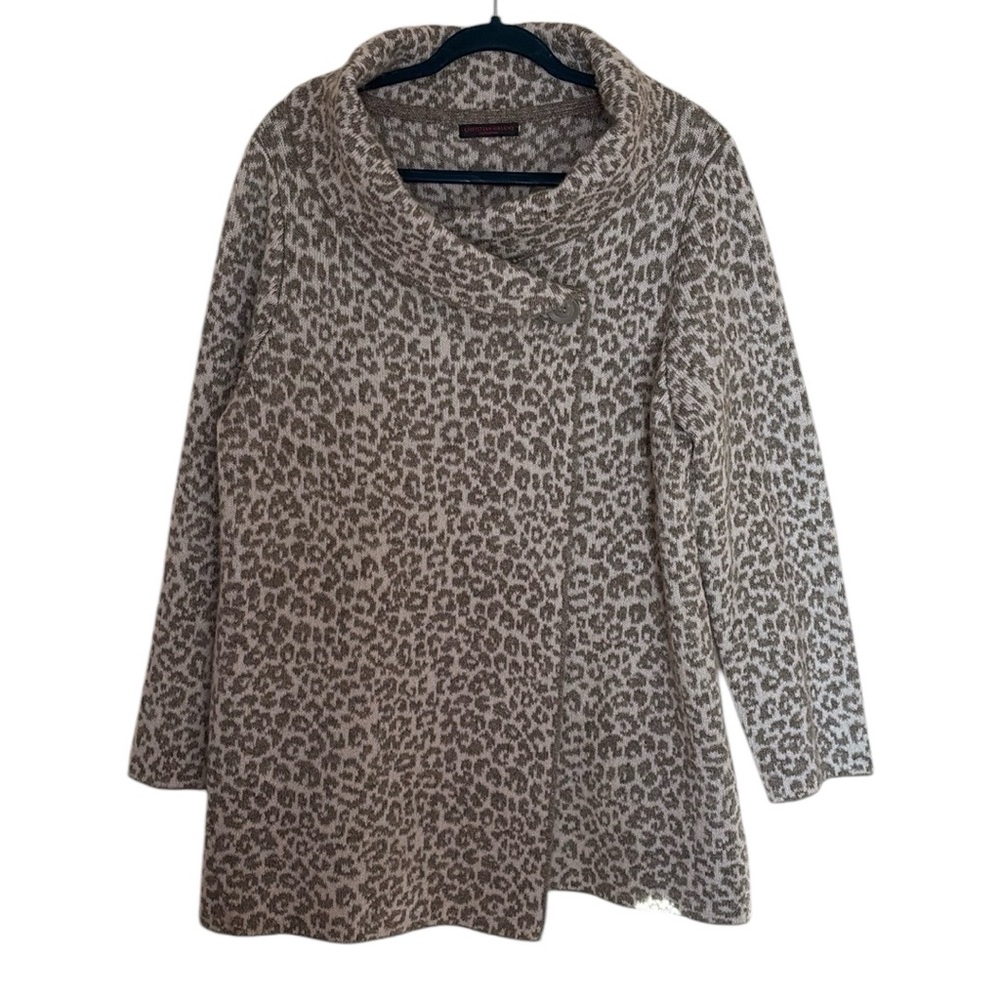 Christian Siriano Wool Blend wrap cardigan cowl neck sweater/cardigan, XL/1X